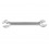 YT-0375 Cheie plata satinata 21x23MM